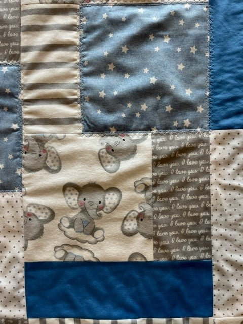 “Elephant Dreams” Baby Quilt