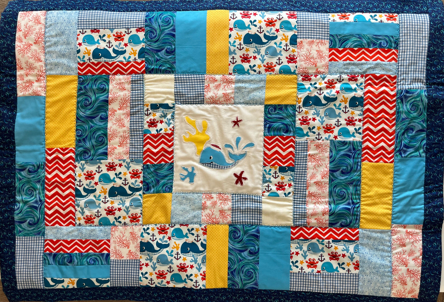 “Whale of a Time” Baby Quilt