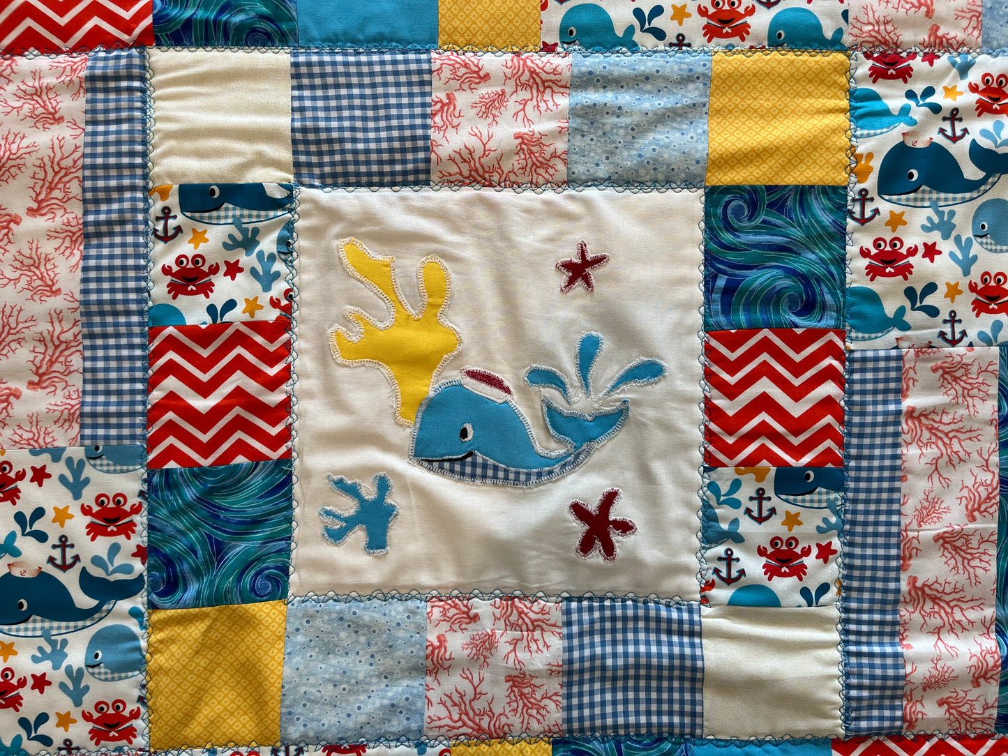 “Whale of a Time” Baby Quilt