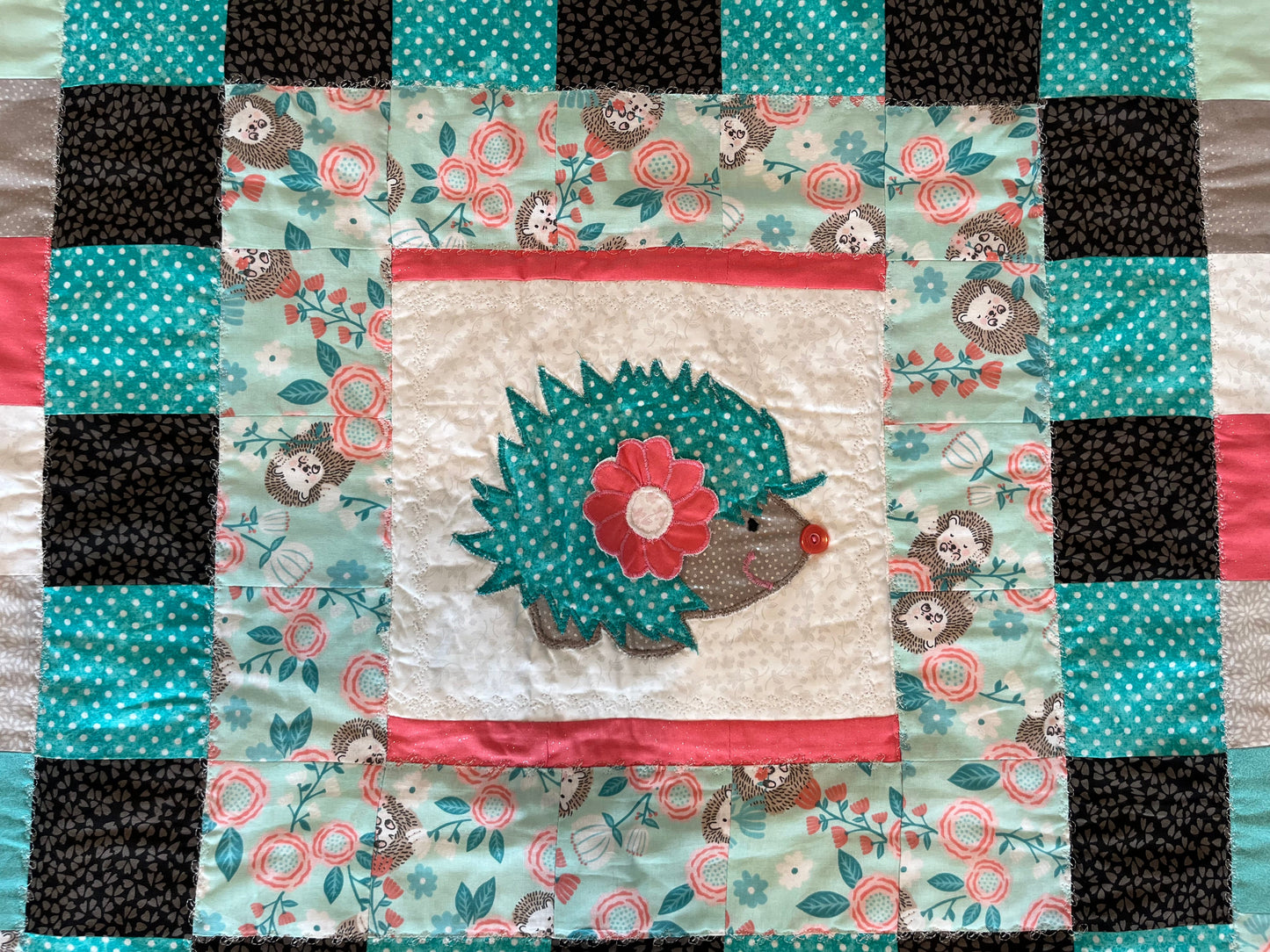 “Hedgehog Haven” Baby Quilt