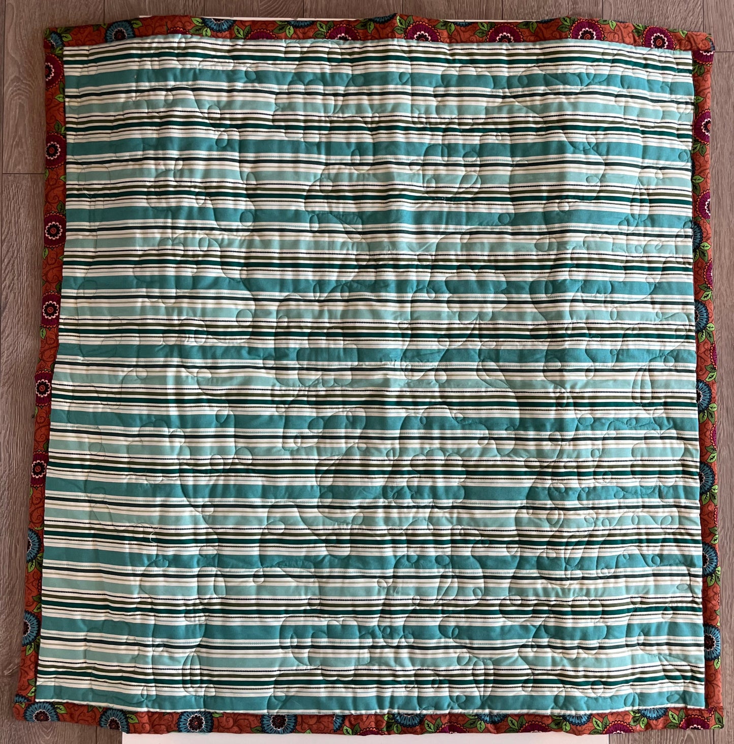 “Garden Party” Throw Quilt