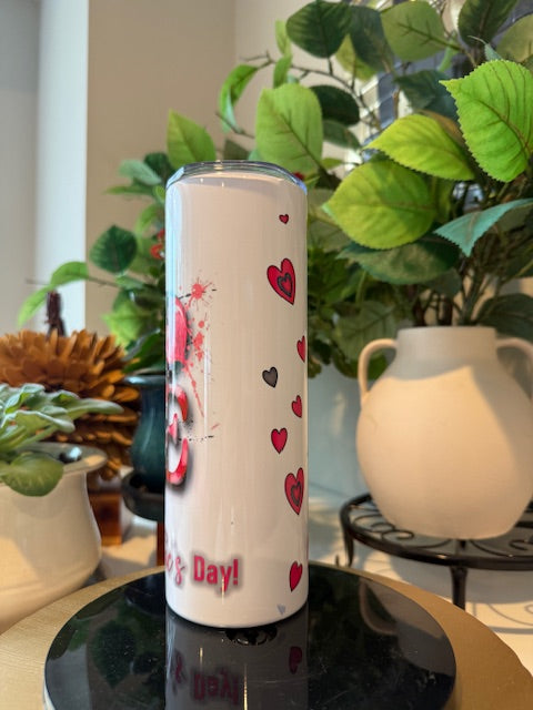 "Love & Checkers Valentine's Day" Tumbler