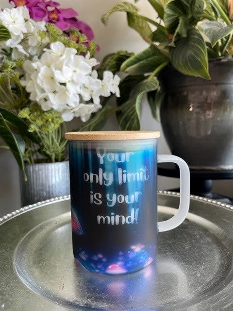 Mushroom Mind Frosted Glass Coffee Mug