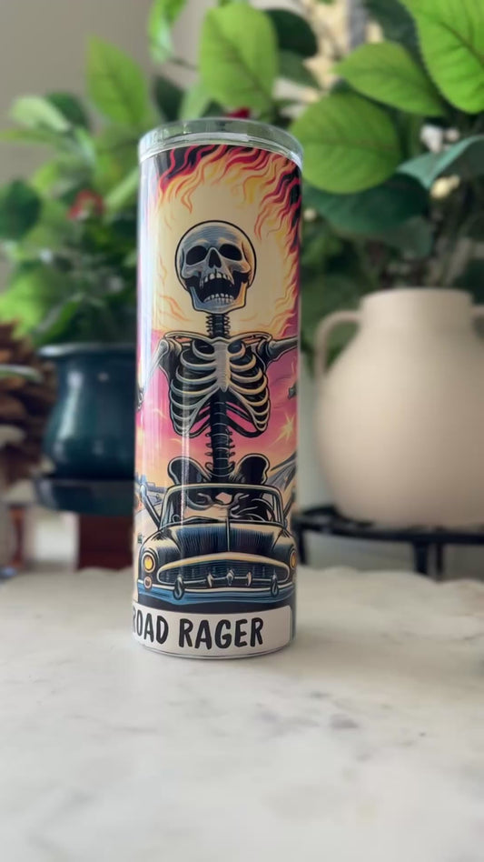 "Road Rager" Tumbler - Sassy Spirits Tarot Collection